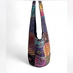Kathmandu Colorful Patchwork boho Shoulder Bag